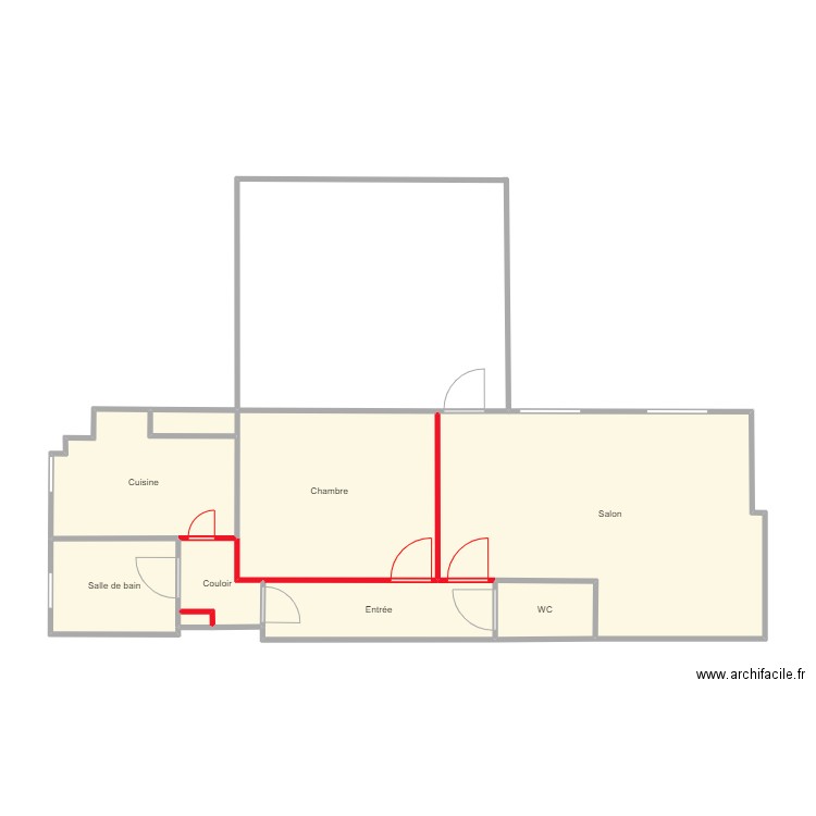 PIGNE DEMOLITION CLOISONS. Plan de 0 pièce et 0 m2
