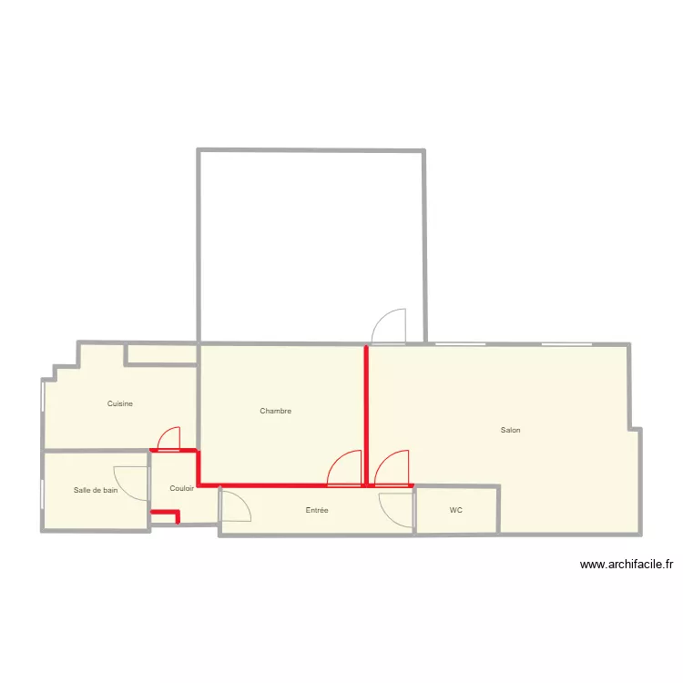 PIGNE DEMOLITION CLOISONS. Plan de 