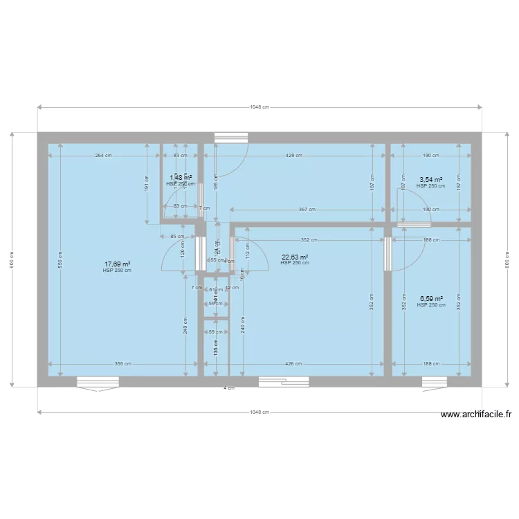 Bureau Les Ormes. Plan de 
