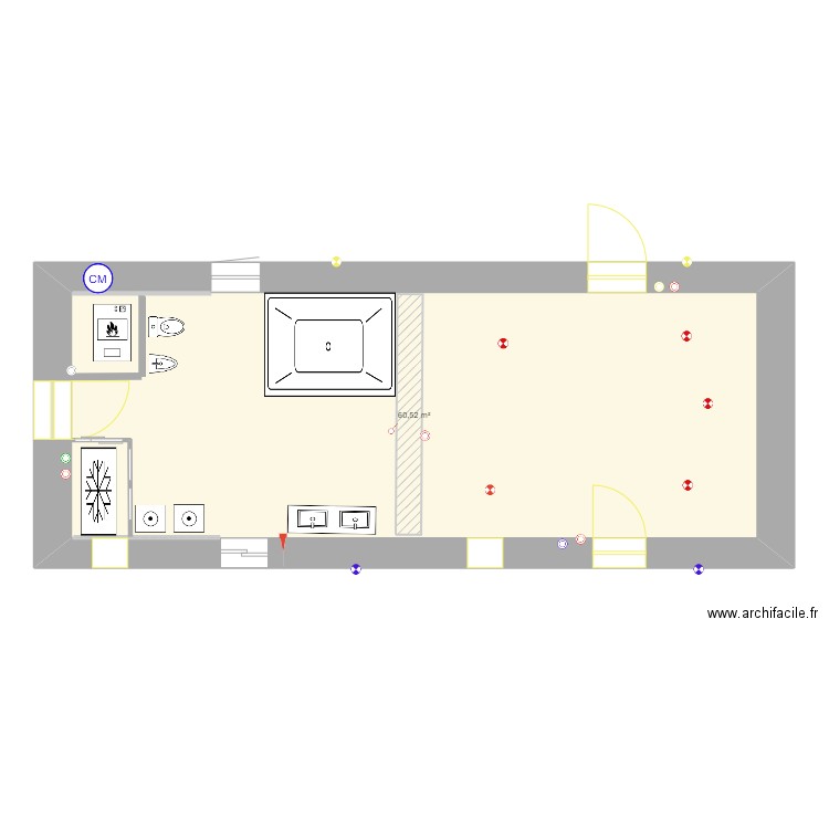 SDB FINAL final. Plan de 0 pièce et 0 m2