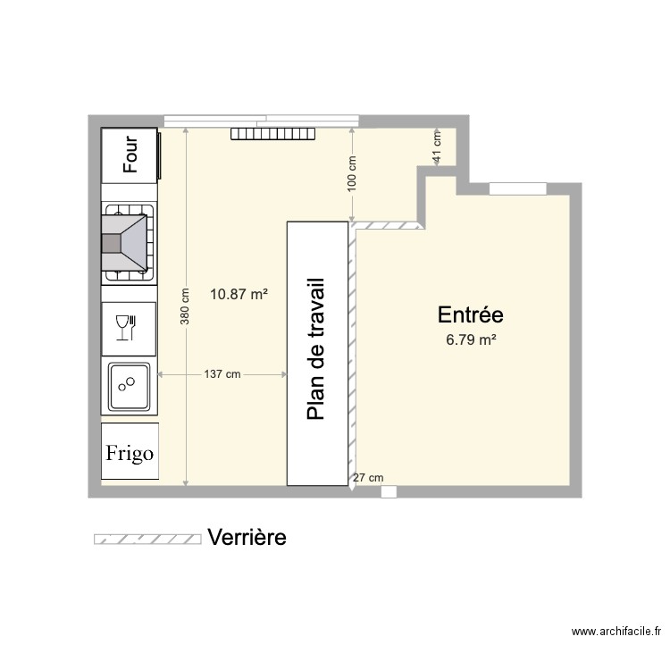 Cuisiniste. Plan de 0 pièce et 0 m2