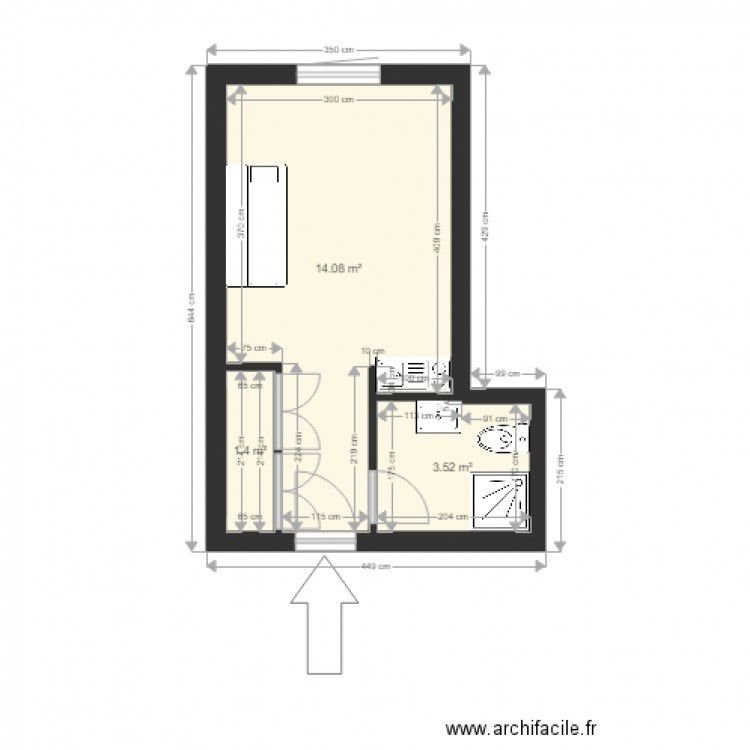 Plan F1 Diamant. Plan de 0 pièce et 0 m2