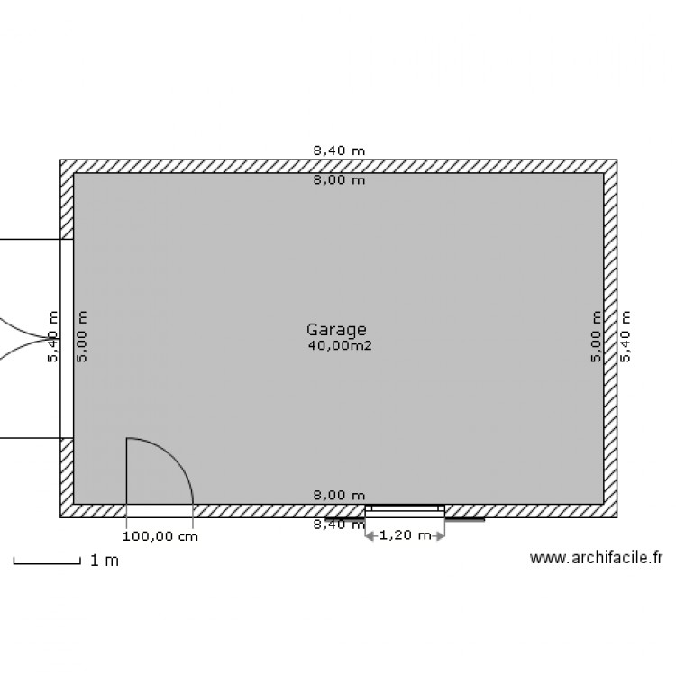 Plan masse Garage. Plan de 0 pièce et 0 m2