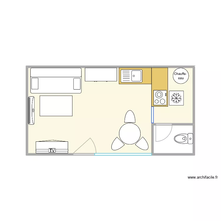 APPART ELIO BAS. Plan de 2 et 17 m² APPART ELIO BAS. Plan de 2 et 17 m²