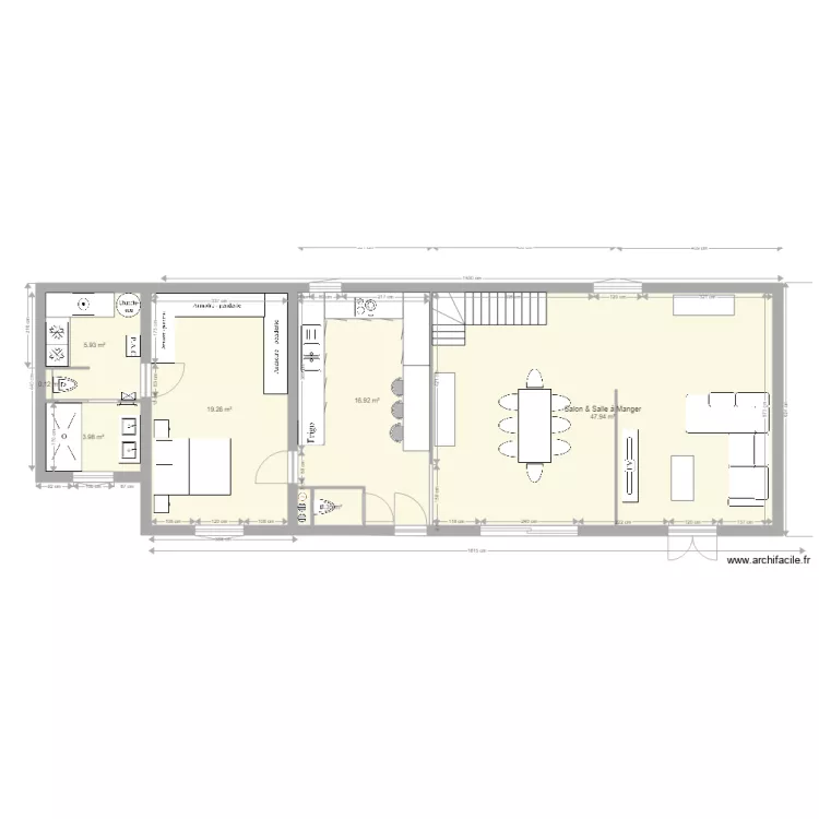 Maison futur RDC 5. Plan de 