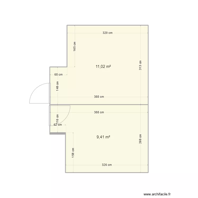 Surface Plancher. Plan de 
