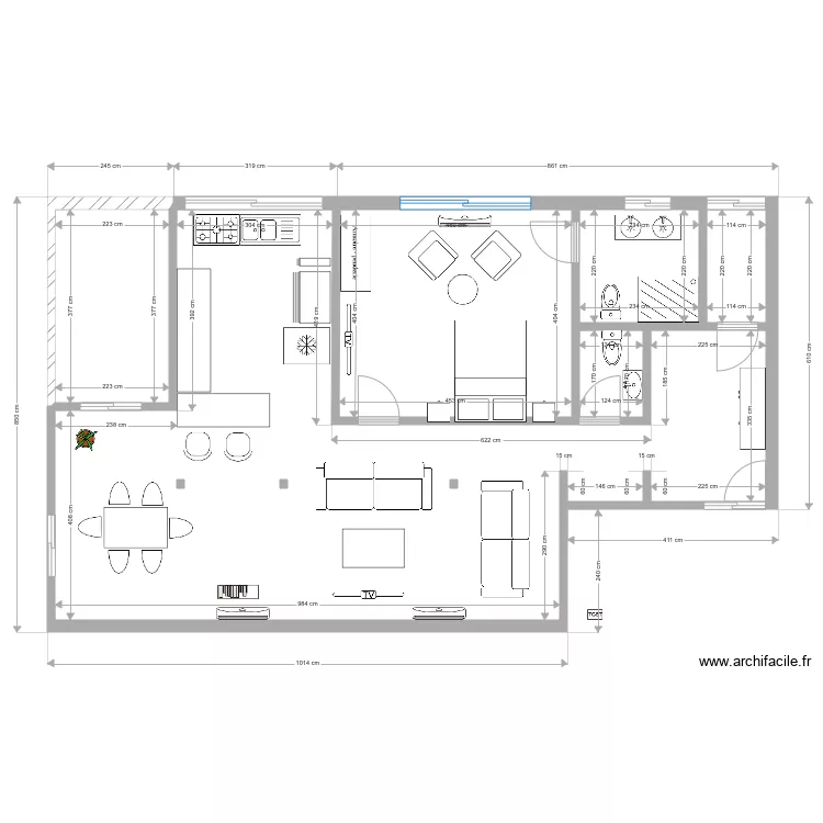 APPARTEMENT AU 2EME EN PROJET. Plan de 