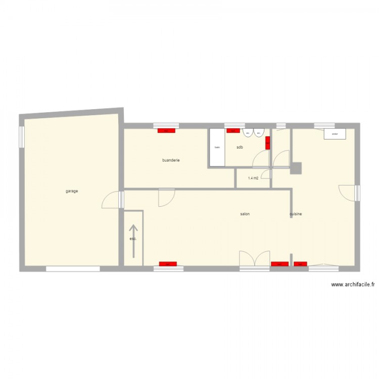 BONNEAU. Plan de 0 pièce et 0 m2