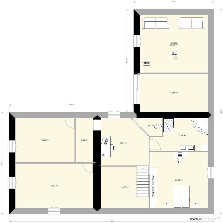 Etage Marigny - V.2023-06-12. Plan de 0 pièce et 0 m2