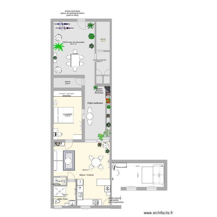 Villa La Cachette. Plan de 0 pièce et 0 m2