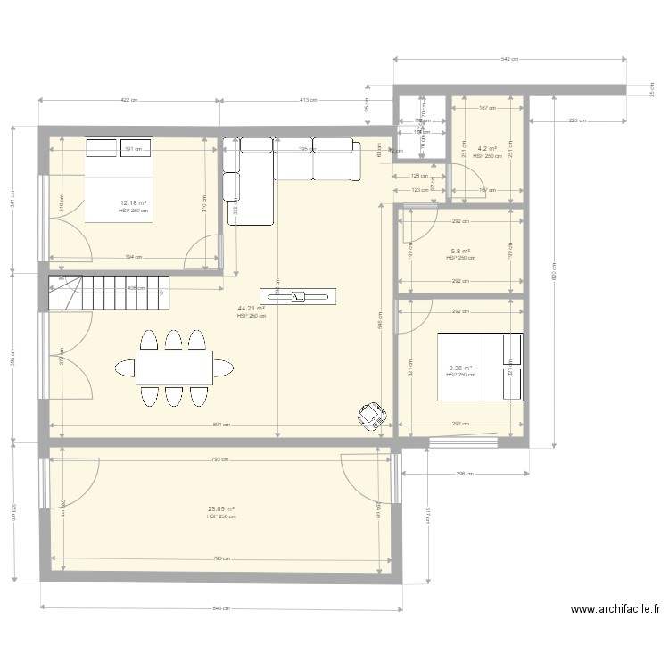 S 50 B. Plan de 0 pièce et 0 m2