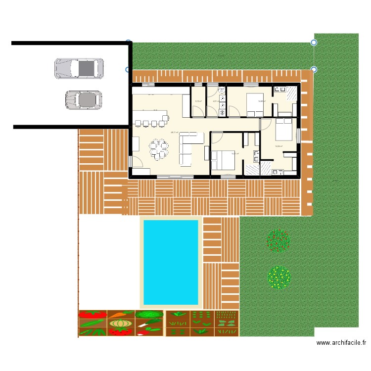 maison. Plan de 0 pièce et 0 m2