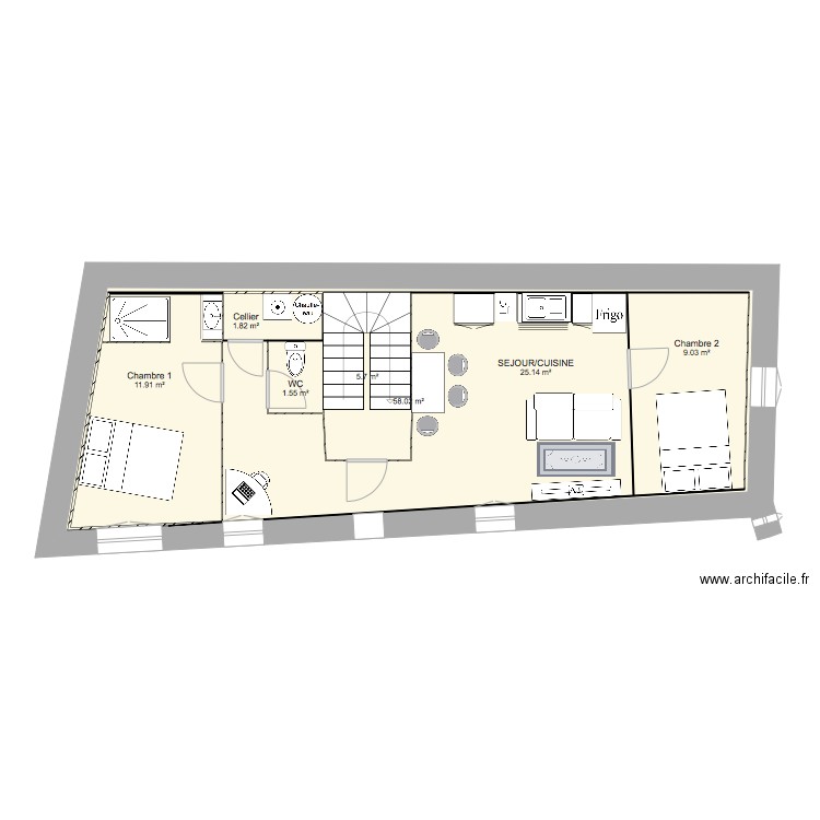 luca etage1. Plan de 0 pièce et 0 m2