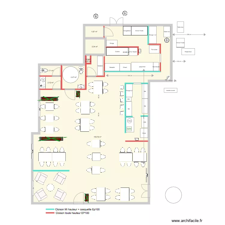 PROJET CUISINE RDC4. Plan de 