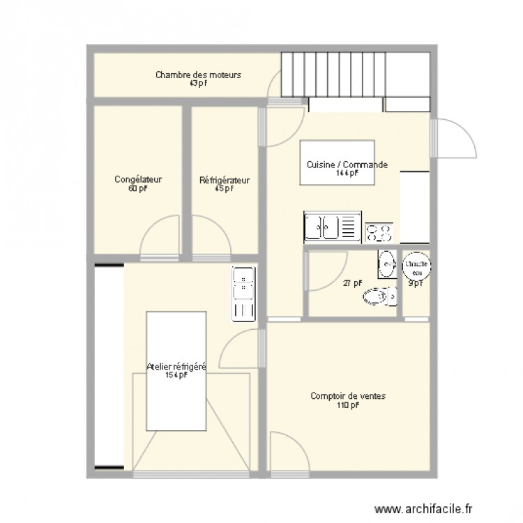 Boucherie 24 x 30 extérieur. Plan de 0 pièce et 0 m2