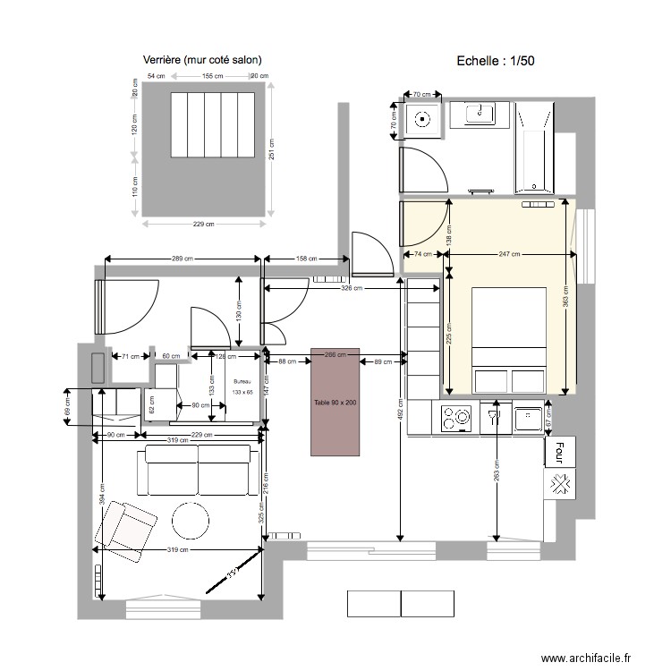 bureau v6. Plan de 0 pièce et 0 m2