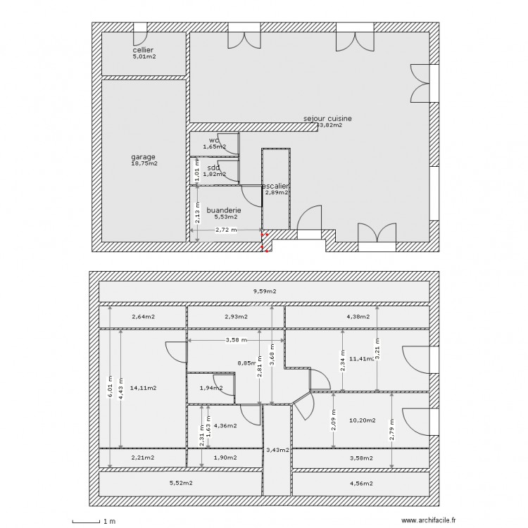 rourre. Plan de 0 pièce et 0 m2