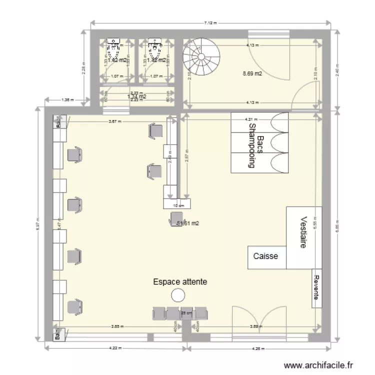Plan après aménagements2. Plan de Plan après aménagements2. Plan de
