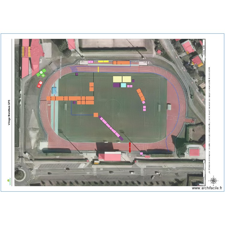 Village Marathon Sénart GPS. Plan de 0 pièce et 0 m2
