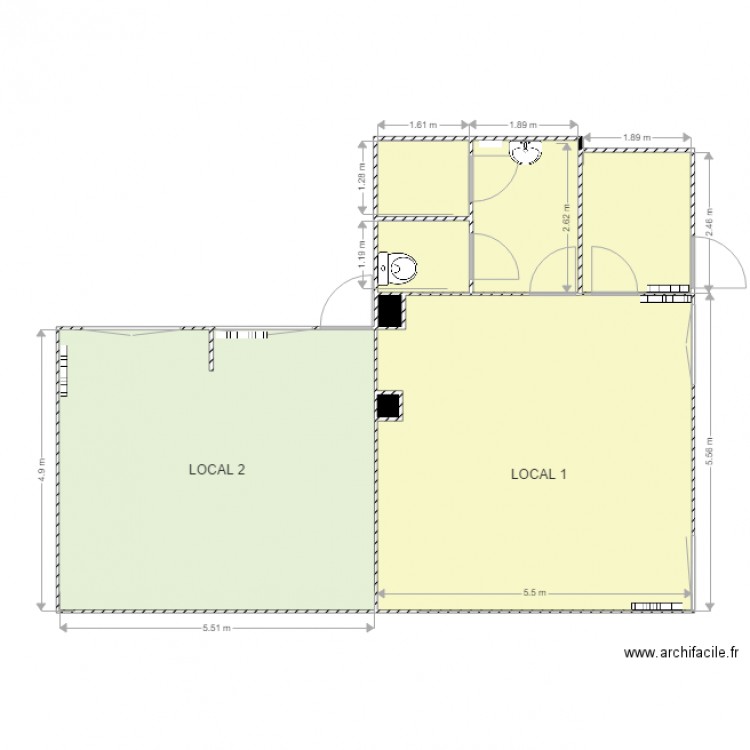 PLAN AMENAGEMENT 2 LOGEMENT FONTENAY. Plan de 0 pièce et 0 m2