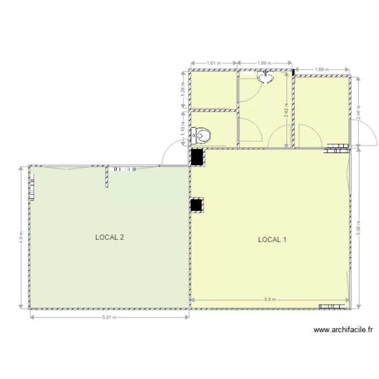 PLAN AMENAGEMENT 2 LOGEMENT FONTENAY. Plan de 