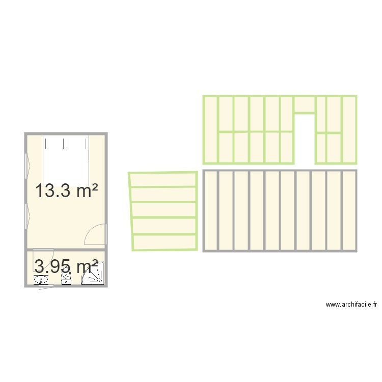 chalet. Plan de 0 pièce et 0 m2