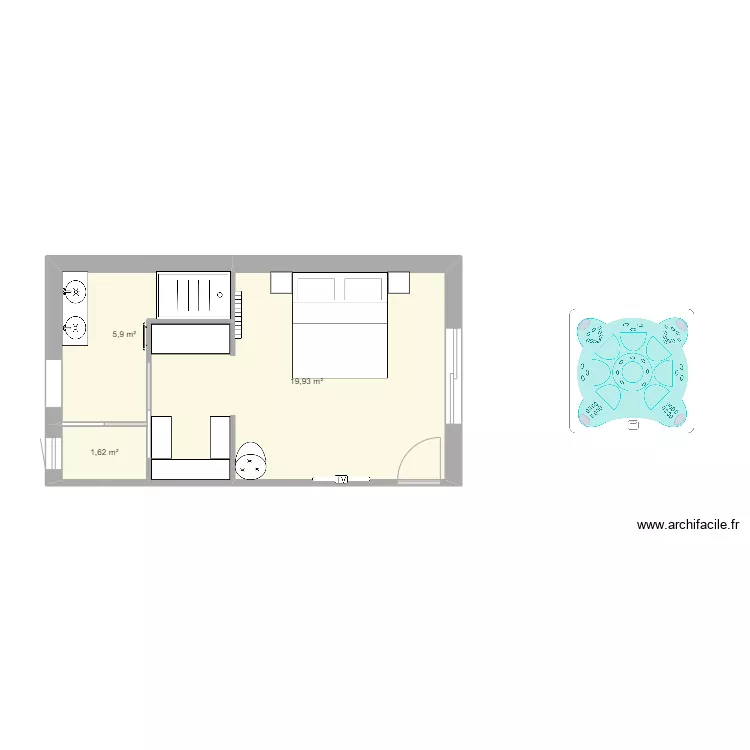 Agrandissement. Plan de 