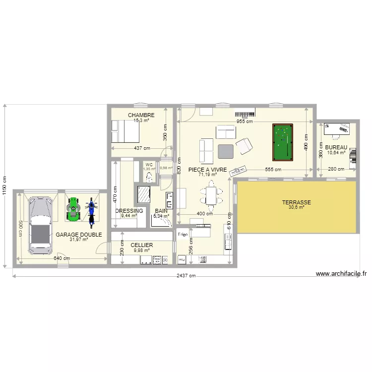 Projet2 Maison Bois. Plan de Projet2 Maison Bois. Plan de