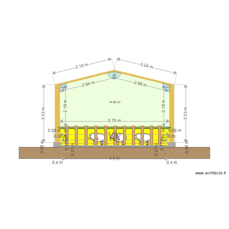 plan est. Plan de 0 pièce et 0 m2