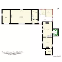  plan maison Grand bois Allard  RDC pi&egrave;ces