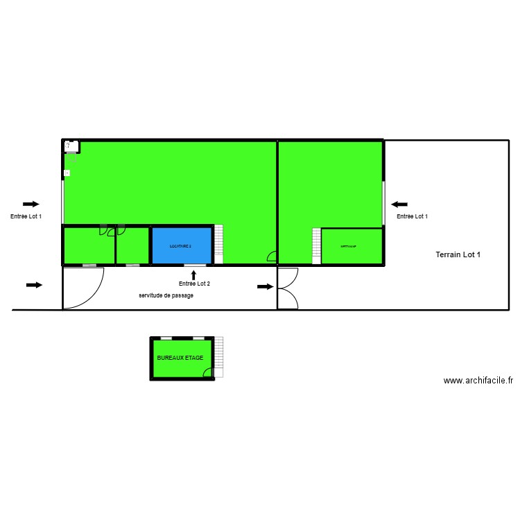 SCI ETOILE DE MAI bail. Plan de 8 pièces et 350 m2