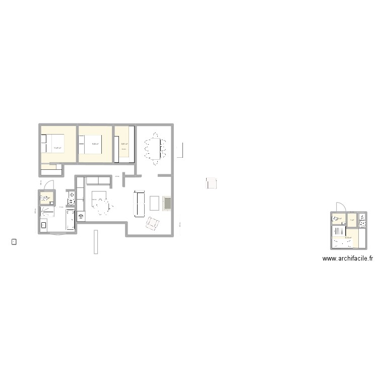 SDB V2. Plan de 0 pièce et 0 m2