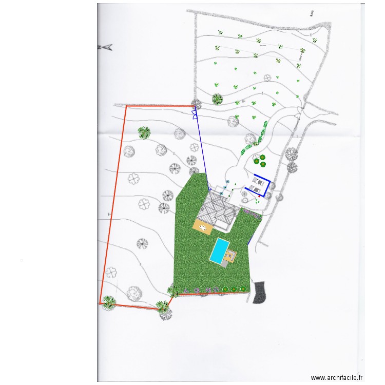 Goldra Jardin. Plan de 0 pièce et 0 m2