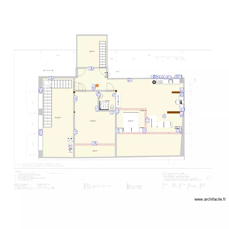 comble fini PRISE ELEC. Plan de 