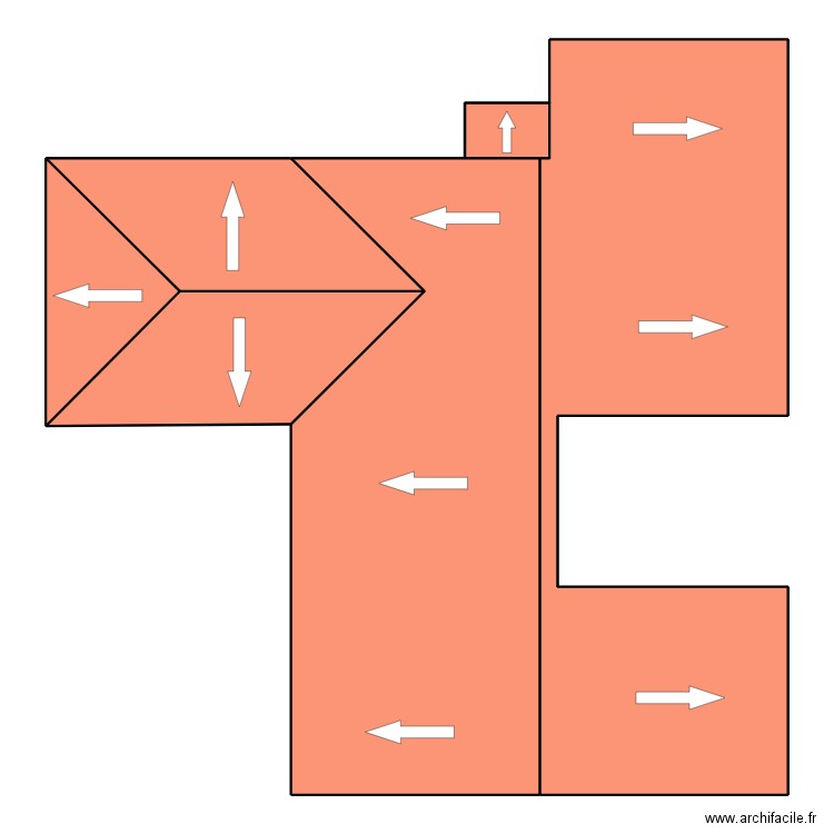 toiture campione. Plan de 6 pièces et 244 m2