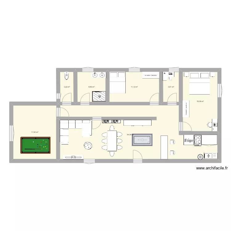 Maison Pako. Plan de 