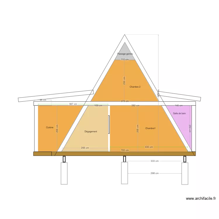 plan coupe facade Est 2. Plan de plan coupe facade Est 2. Plan de
