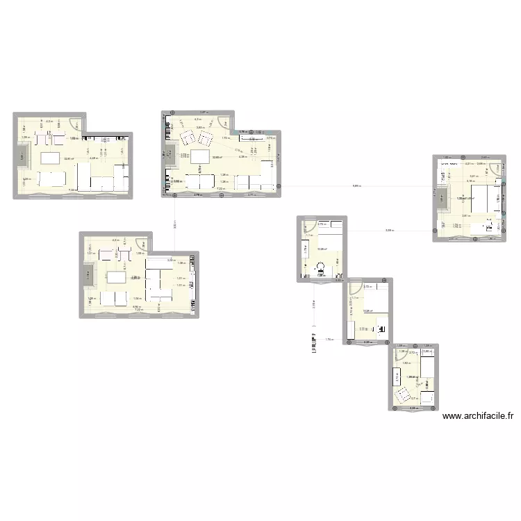 Solleveld. Plan de 7  et 151 m²