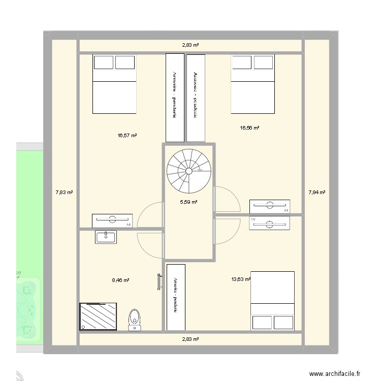 maison pauline et aurel 3. Plan de 17 pièces et 196 m2