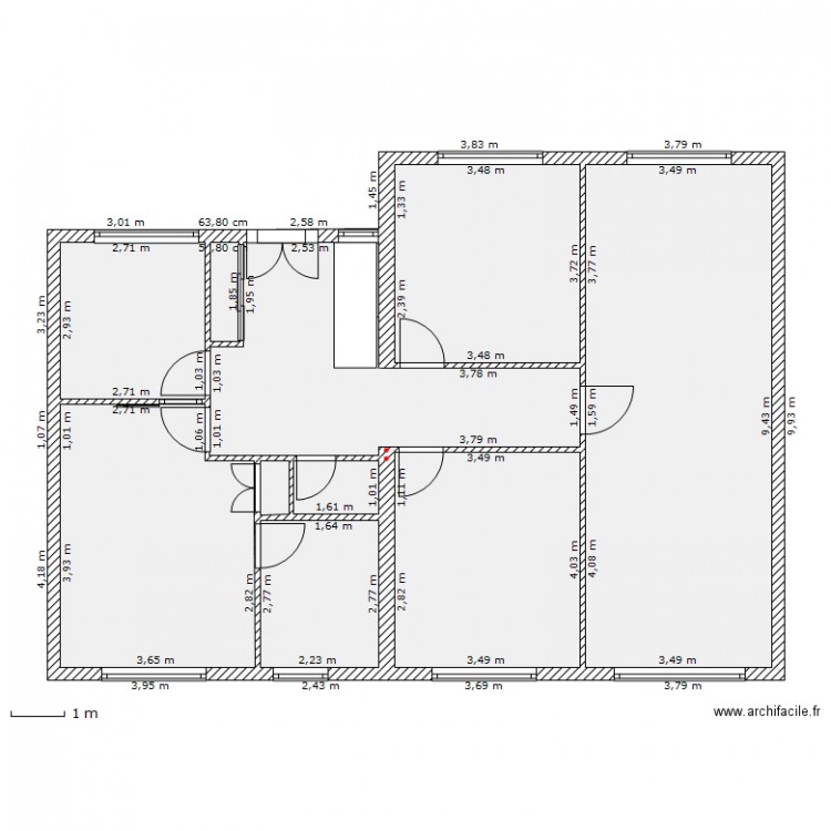 falck maye. Plan de 0 pièce et 0 m2