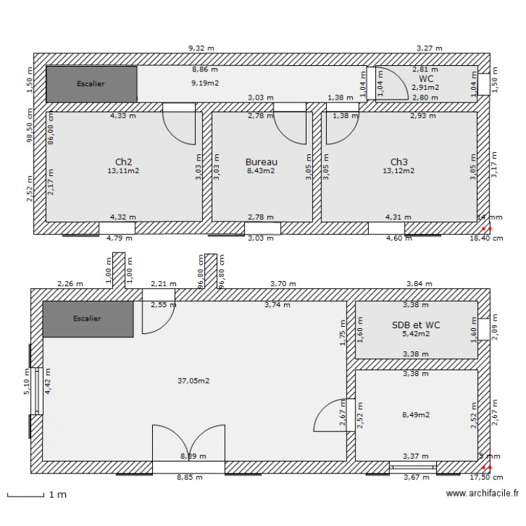 Maison Def2. Plan de 0 pièce et 0 m2