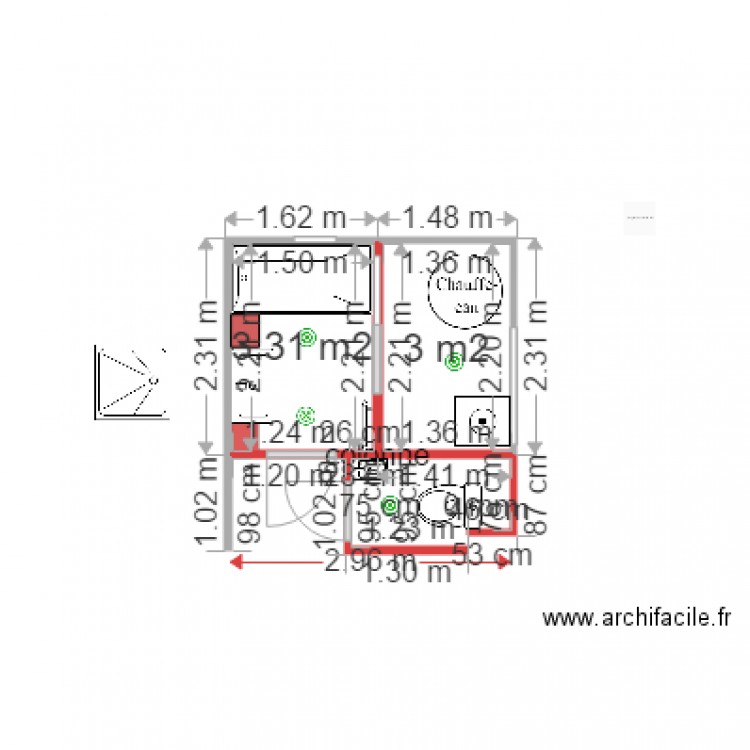 sdb du bas 5 4. Plan de 0 pièce et 0 m2