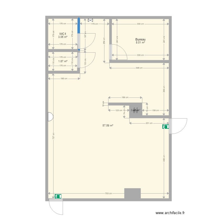 Plan atelier. Plan de 0 pièce et 0 m2