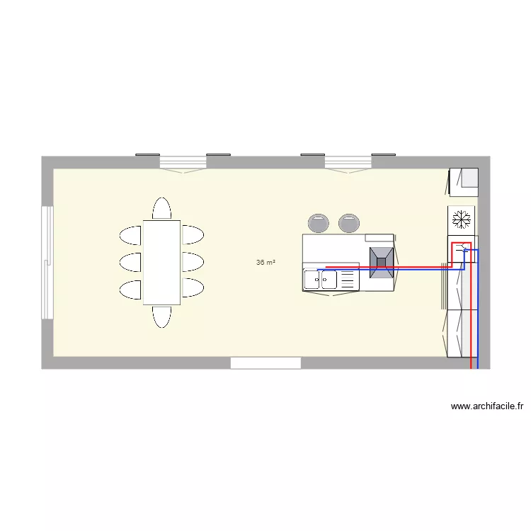 Maison. Plan de 