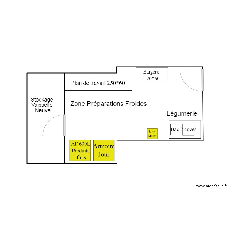EMERAUDES PREPA FROIDES. Plan de 0 pièce et 0 m2