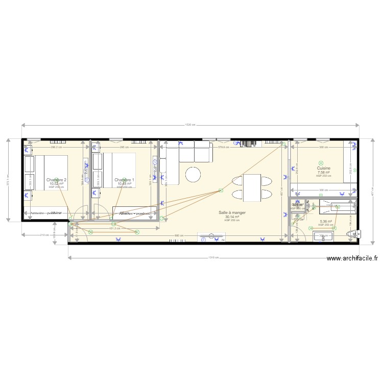 GIMELLI T2 plan elect 1. Plan de 0 pièce et 0 m2