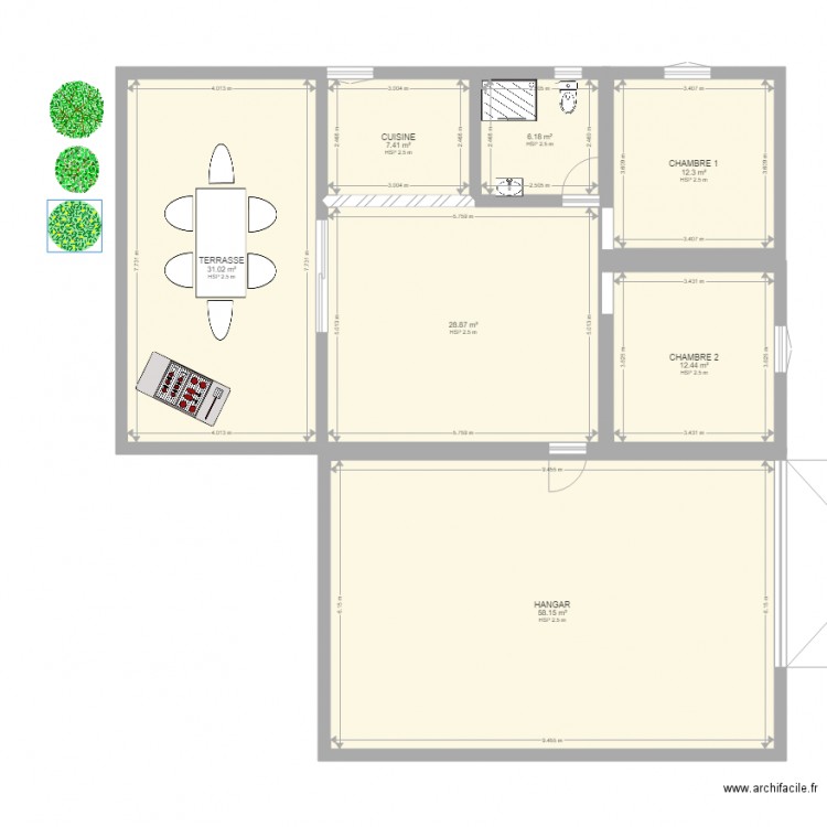 PLAN MAISON 1. Plan de 0 pièce et 0 m2