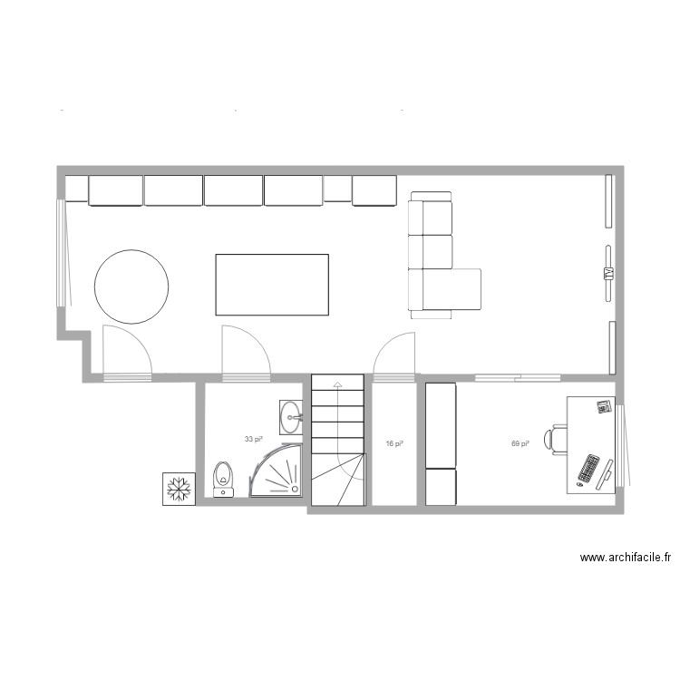 sous sol2. Plan de 0 pièce et 0 m2