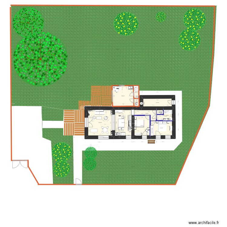 DORDIVES MODIFIABLE  DEMANDE TRAVAUX. Plan de 11 pièces et 102 m2