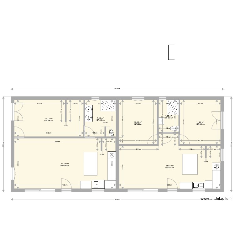 appartement 55m2 X 2   0705. Plan de 0 pièce et 0 m2